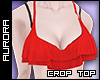 A| Frill Crop - Red