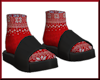 HolidayKnit Slippers RED