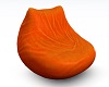 kitty bean chair orange
