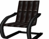 blk leather cuddle chair