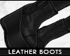 - leather goth platforms