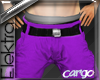 L! Purple Cargo Shorts