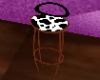 tall cowprint bar stool