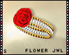 S|Flower HandJwl Red