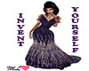 MLe Purp Feather Gown