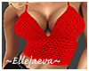 Red Crochet Top