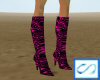 Sapphy Hot Pink Boots