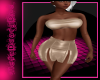Leather Skirt  Champagne