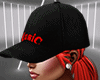 DJ HAT with Red Hair