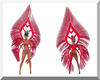 RED Carnival Feathers