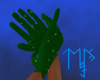 )L( Green gloves