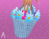 A| Flowers Basket Blue
