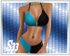 S33 Black Blue Bikini