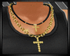 [ML] Gold cross necklace