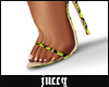 JUCCY Neon Snake Heels