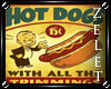 |LZ|Vintage Hotdog Sign