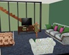 Green Basement Room