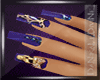 [LD]Purple Skulls Nails
