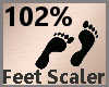 Feet Scale 102% F