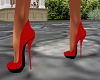 red  shiny heels