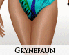 Teal palm swimsuit