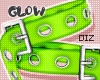 !!D Glow Straps Green