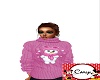 Pink Snowman Sweater