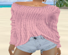 JT Sweater Shorts pink 1