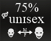 Unisex Head Size 75%