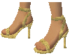 Gold Heeled Sandles