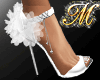 ^MQ^ White Wedding Shoes