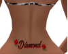 Diamond Rose Back Tattoo