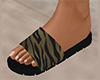 Brown Tiger Stripe Sandals (F)