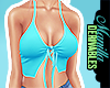 ! Blue Halter Top