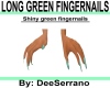 LONG GREEN FINGERNAILS