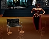 Bone Chair Black Silk