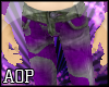 Purple Spattered Jeans