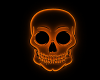 Orange Skull Lamp
