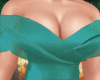 Elegant Gown -Teal Green