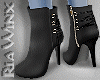 Black Ripped Ankle Boots
