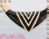 <P>Gold/Black Necklace