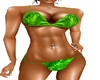 Green Sequin Bikini