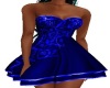 blue fancy mini dress