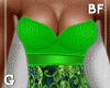 Lime Blue Flowers  BF