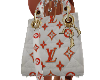 red & white LV Bag