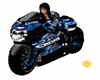 Cadre Blue Motorcycle