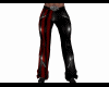 Pvc pants black red