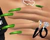 Wild Green Nails