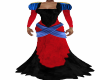 Red/Blue Military Gown