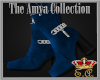 Amya Blue Leather Boots